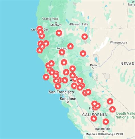 California Casinos Map .